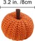 Set of 6 Faux Fall Harvest Crochet Pumpkins Small Knit Pumpkins in Orange Yellow Green Brown Cream Rustic Farmhouse